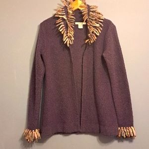Free People Boucle Wool Blend Knit Jacket.